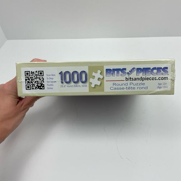 Bits and Pieces | NEW 1000 Pieces Pizza Pie Round Jigsaw Puzzle - Picture 3 of 3